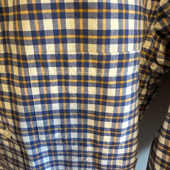 J CREW - Gingham Check (Blue/Yellow/White) [slim fit] - Picture 3 of 7